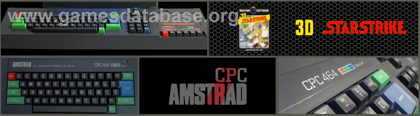 3D Starstrike - Amstrad CPC - Artwork - Marquee