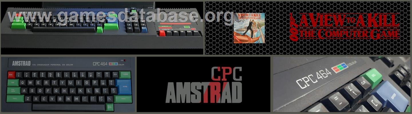 A View to a Kill - Amstrad CPC - Artwork - Marquee