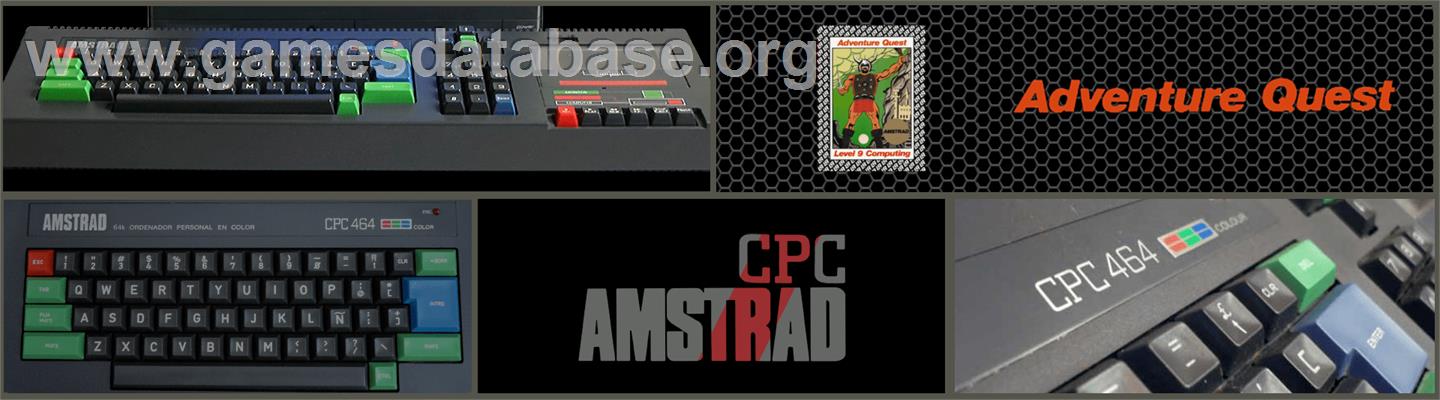 Adventure Quest - Amstrad CPC - Artwork - Marquee