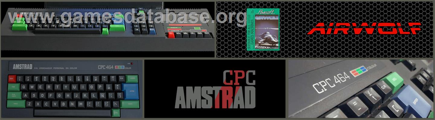 Airwolf - Amstrad CPC - Artwork - Marquee