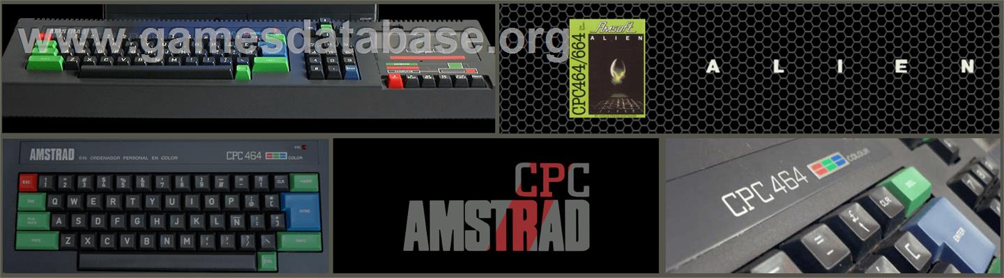 Alien - Amstrad CPC - Artwork - Marquee