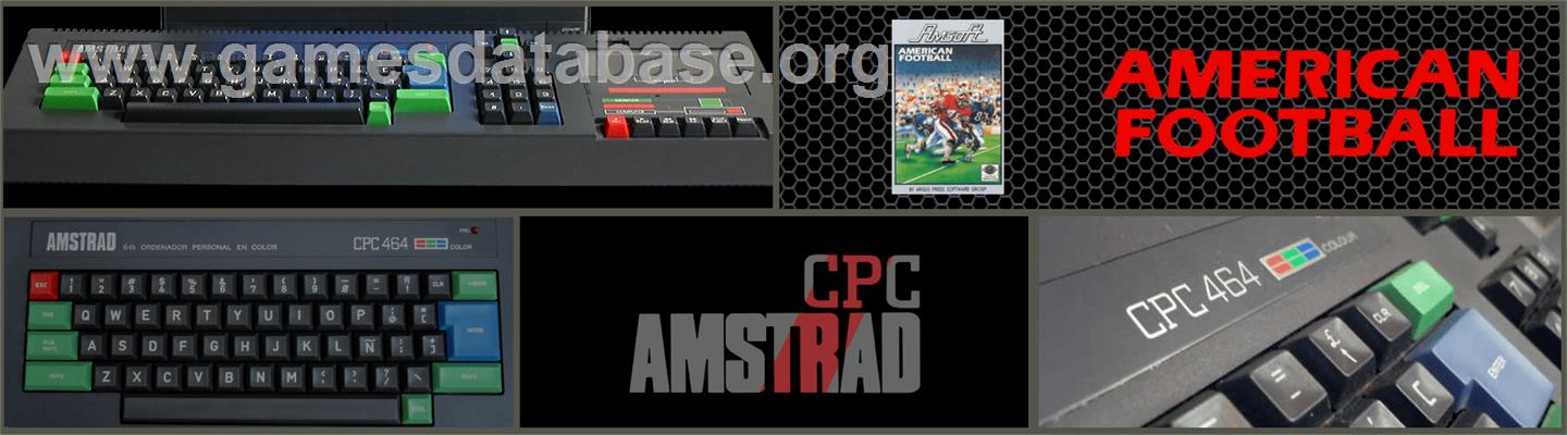 American Football - Amstrad CPC - Artwork - Marquee