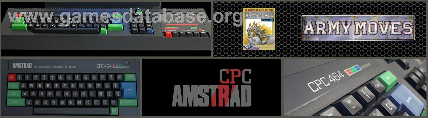 Army Moves - Amstrad CPC - Artwork - Marquee