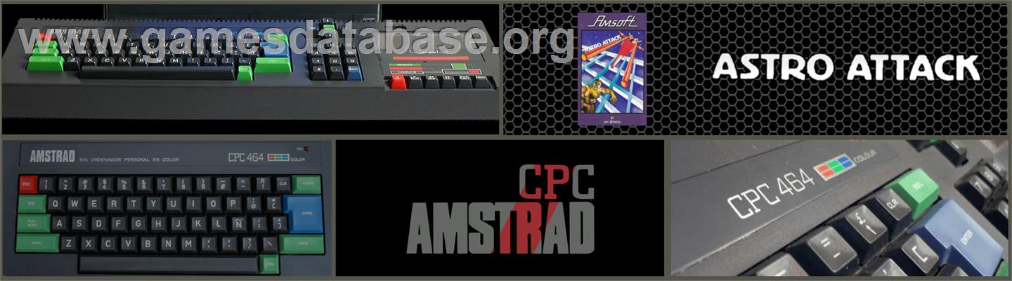 Astro Attack - Amstrad CPC - Artwork - Marquee