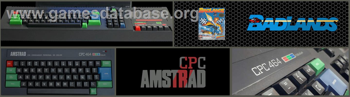 Bad Lands - Amstrad CPC - Artwork - Marquee