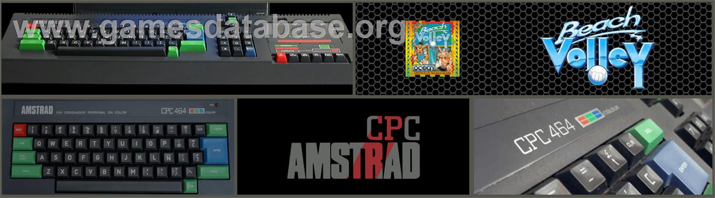 Beach Volley - Amstrad CPC - Artwork - Marquee