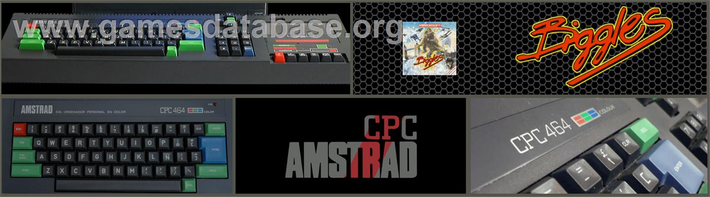 Biggles - Amstrad CPC - Artwork - Marquee