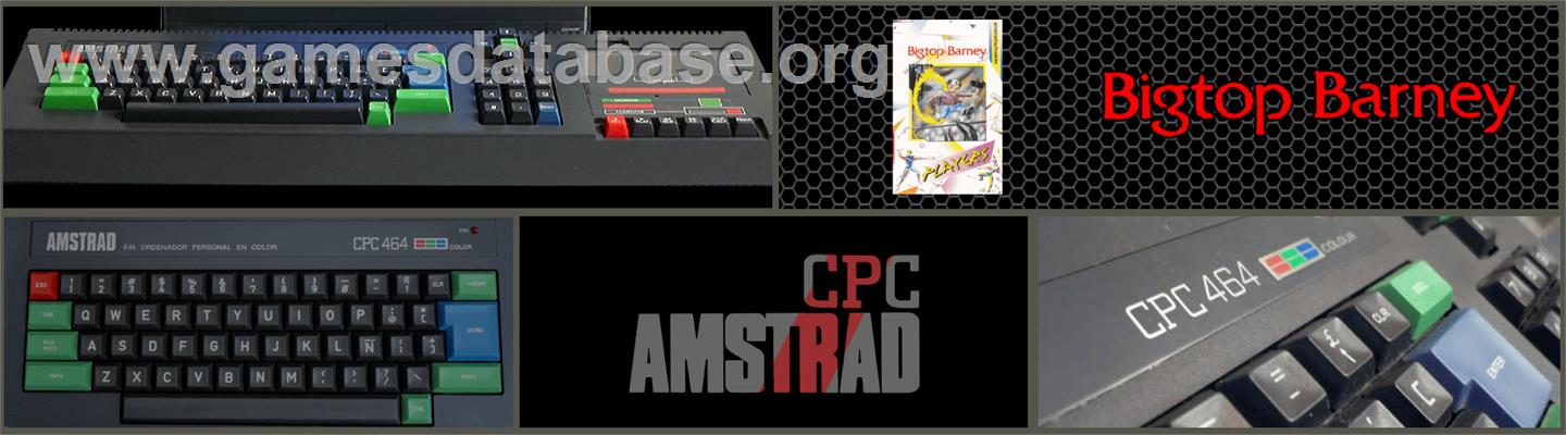 Bigtop Barney - Amstrad CPC - Artwork - Marquee