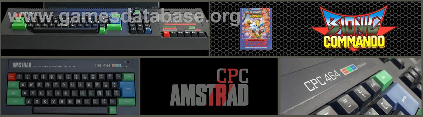 Bionic Commando - Amstrad CPC - Artwork - Marquee