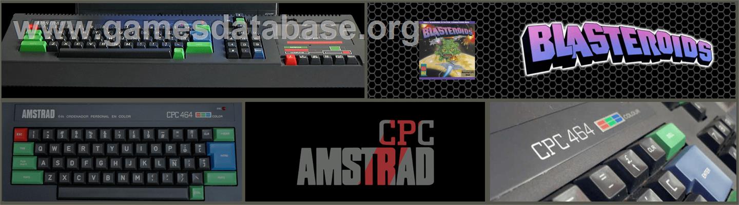 Blasteroids - Amstrad CPC - Artwork - Marquee