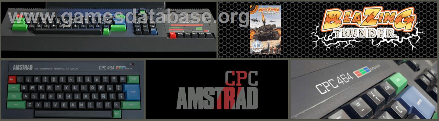 Blazing Thunder - Amstrad CPC - Artwork - Marquee