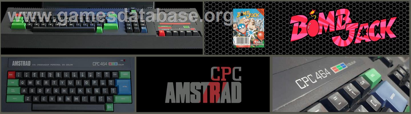 Bomb Jack - Amstrad CPC - Artwork - Marquee