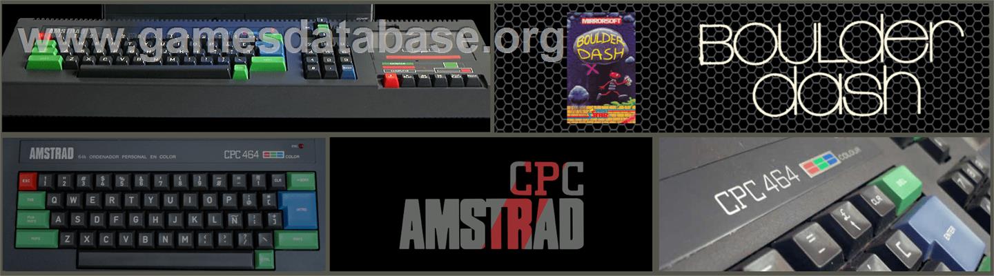 Boulder Dash - Amstrad CPC - Artwork - Marquee