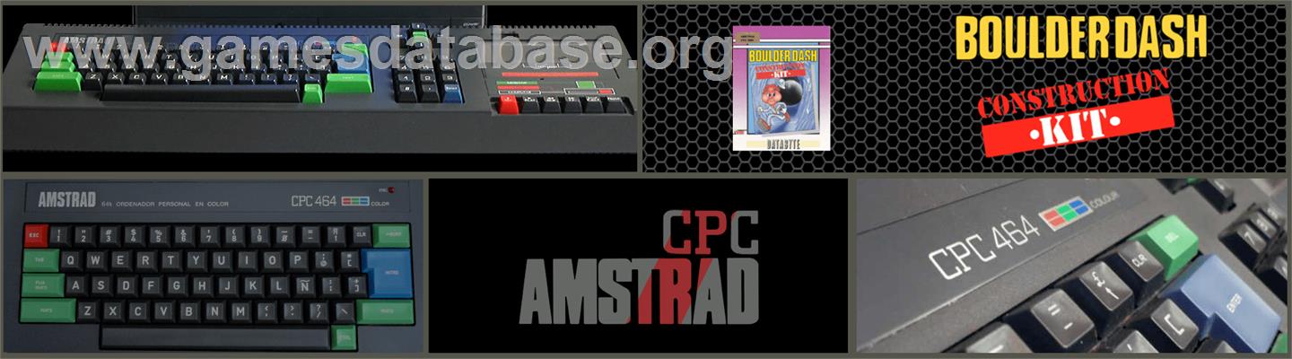 Boulder Dash Construction Kit - Amstrad CPC - Artwork - Marquee