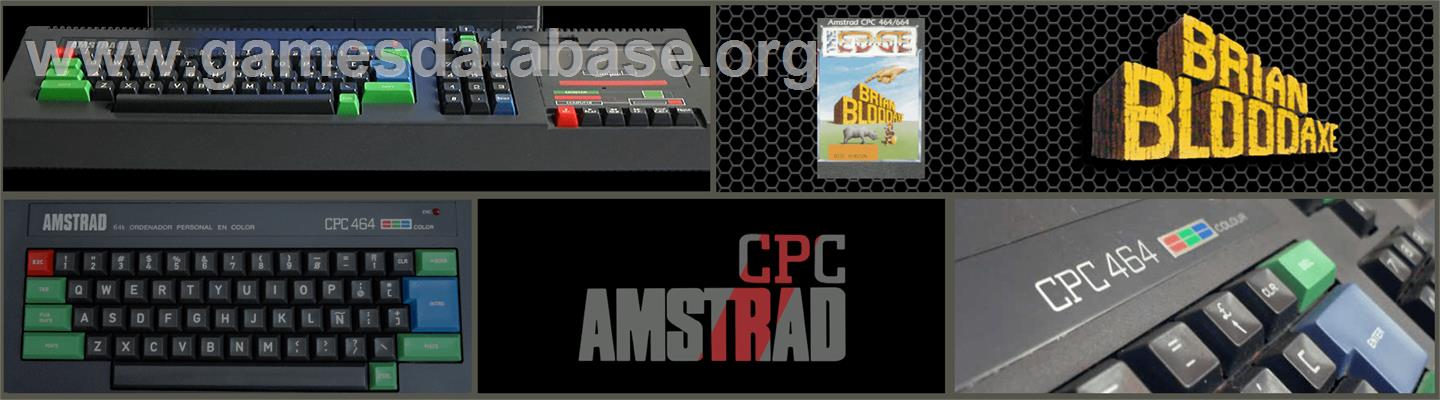 Brian Bloodaxe - Amstrad CPC - Artwork - Marquee