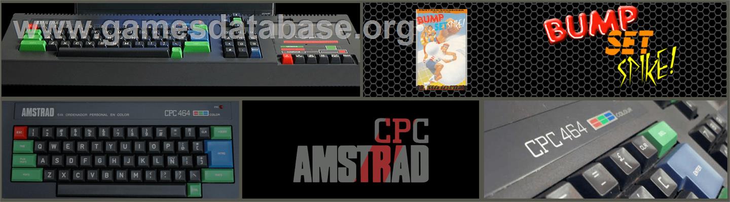 Bump, Set, Spike! - Amstrad CPC - Artwork - Marquee