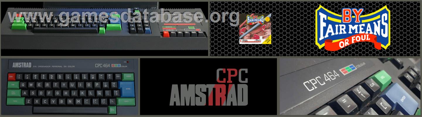 By Fair Means or Foul - Amstrad CPC - Artwork - Marquee