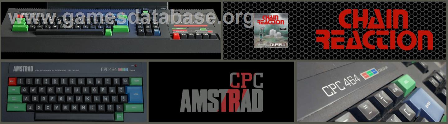 Chain Reaction - Amstrad CPC - Artwork - Marquee