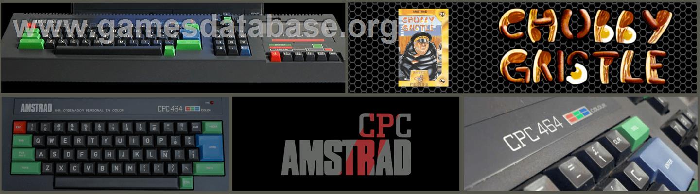 Chubby Gristle - Amstrad CPC - Artwork - Marquee