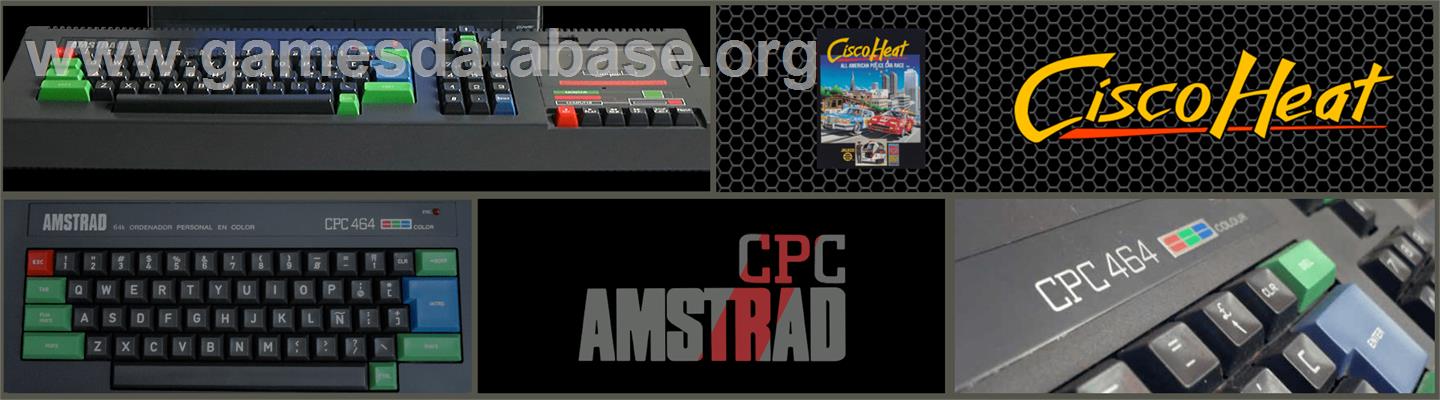 Cisco Heat: All American Police Car Race - Amstrad CPC - Artwork - Marquee