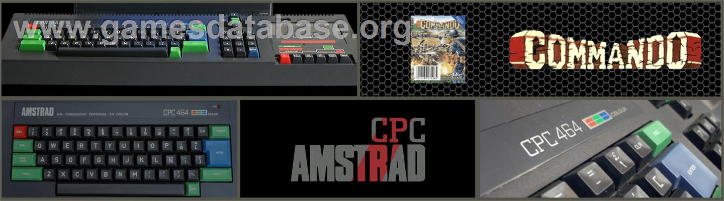 Commando - Amstrad CPC - Artwork - Marquee