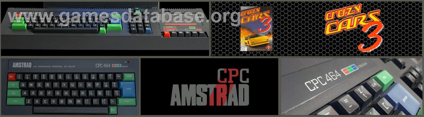 Crazy Cars 3 - Amstrad CPC - Artwork - Marquee