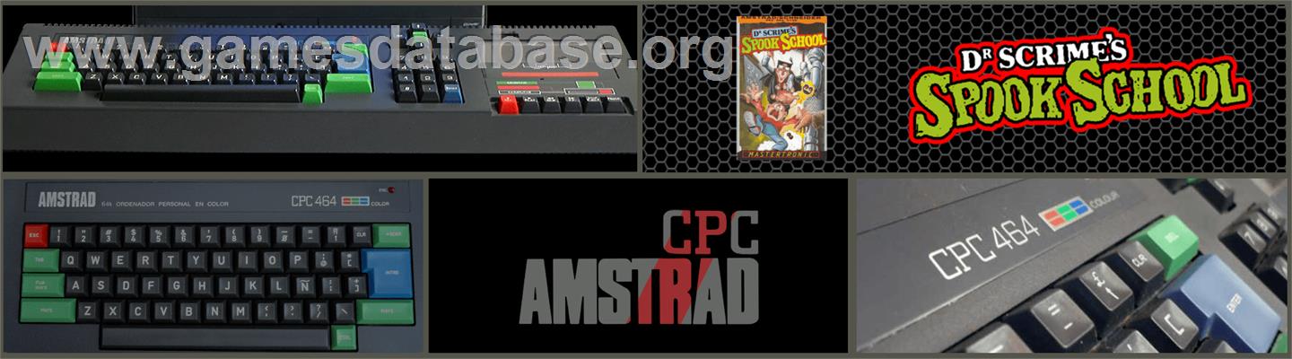 Dr. Scrime's Spook School - Amstrad CPC - Artwork - Marquee