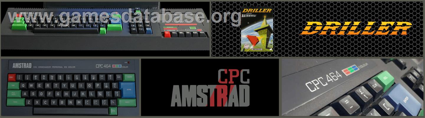 Driller - Amstrad CPC - Artwork - Marquee
