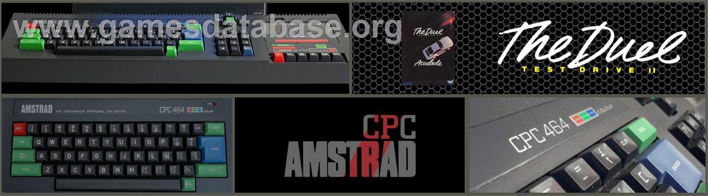 Duel: Test Drive 2 - Amstrad CPC - Artwork - Marquee