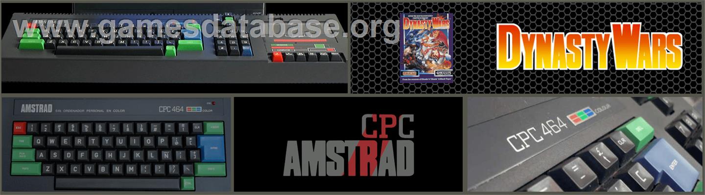 Dynasty Wars - Amstrad CPC - Artwork - Marquee