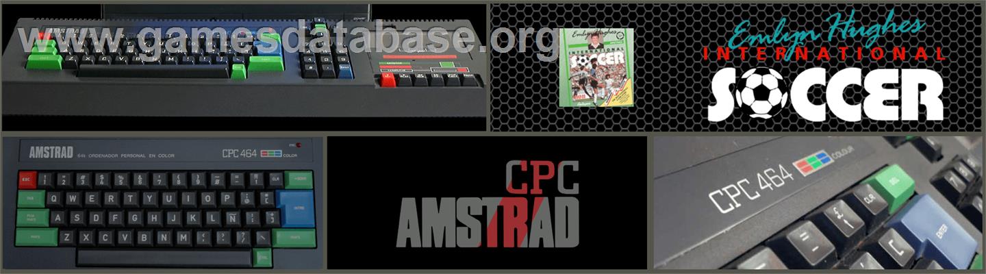 Emlyn Hughes International Soccer - Amstrad CPC - Artwork - Marquee
