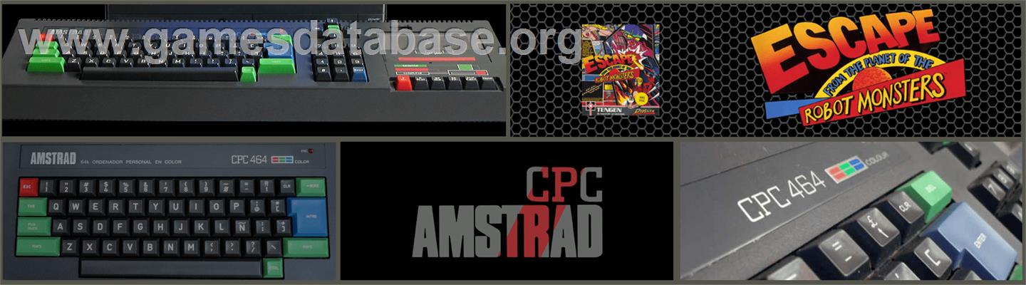 Escape from the Planet of the Robot Monsters - Amstrad CPC - Artwork - Marquee