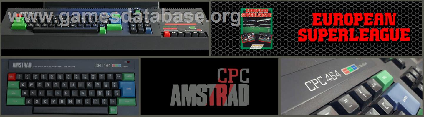 European Superleague - Amstrad CPC - Artwork - Marquee