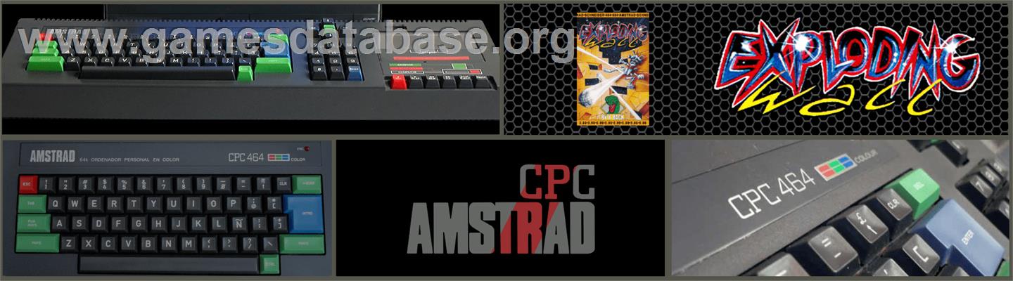 Exploding Wall - Amstrad CPC - Artwork - Marquee