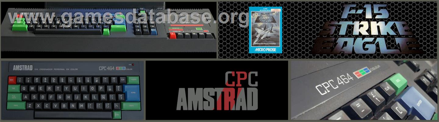 F-15 Strike Eagle - Amstrad CPC - Artwork - Marquee