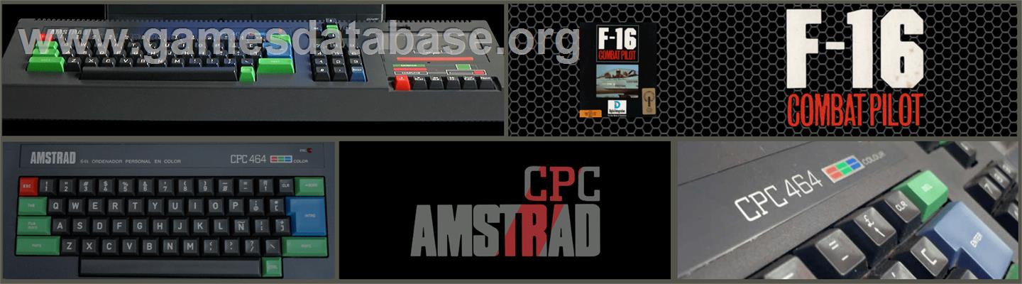 F-16 Combat Pilot - Amstrad CPC - Artwork - Marquee