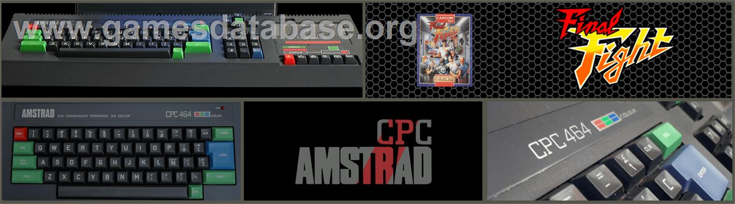 Final Fight - Amstrad CPC - Artwork - Marquee
