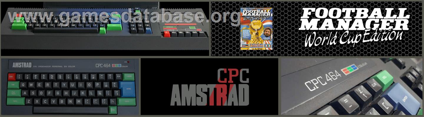 Football Manager - World Cup Edition - Amstrad CPC - Artwork - Marquee
