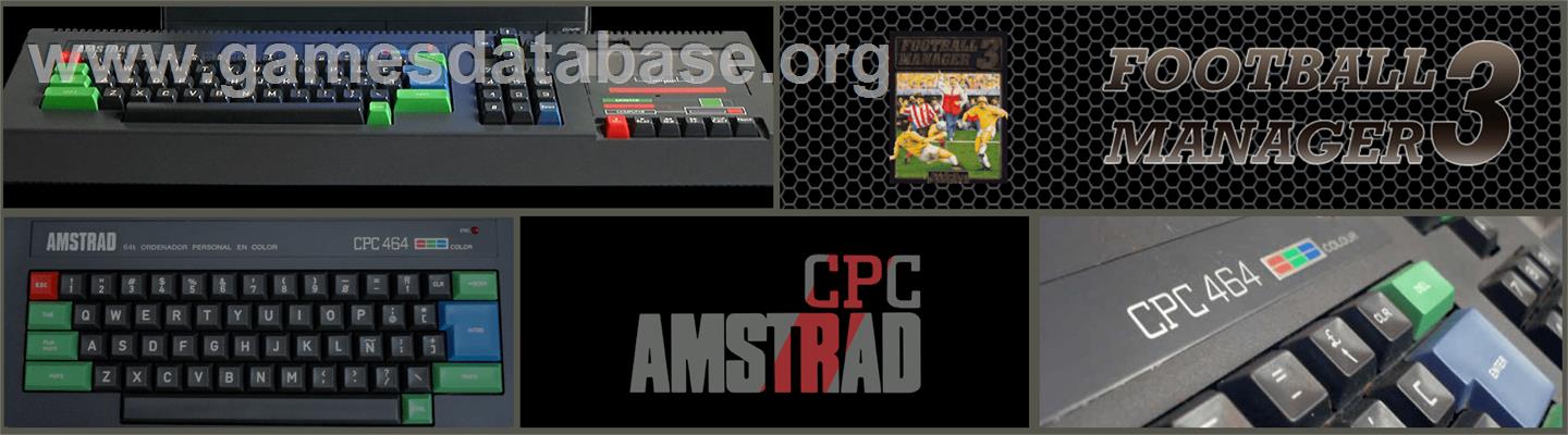Football Manager 3 - Amstrad CPC - Artwork - Marquee