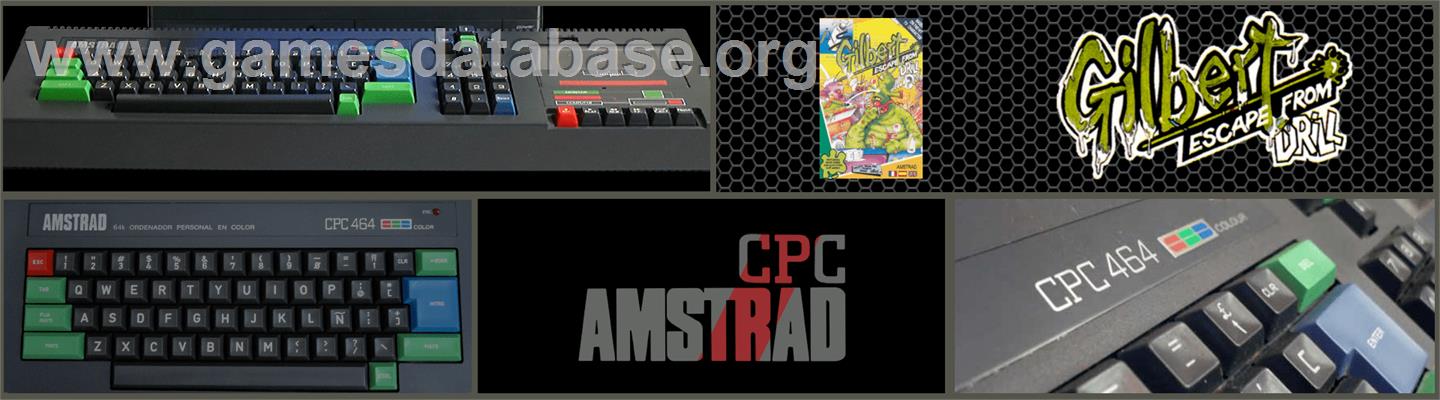 Gilbert - Escape From Drill - Amstrad CPC - Artwork - Marquee