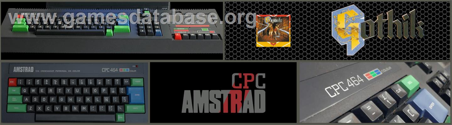 Gothik - Amstrad CPC - Artwork - Marquee