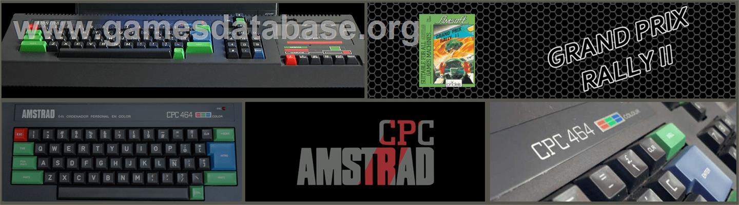 Grand Prix Rally II - Amstrad CPC - Artwork - Marquee