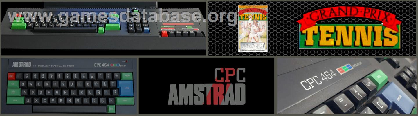 Grand Prix Tennis - Amstrad CPC - Artwork - Marquee