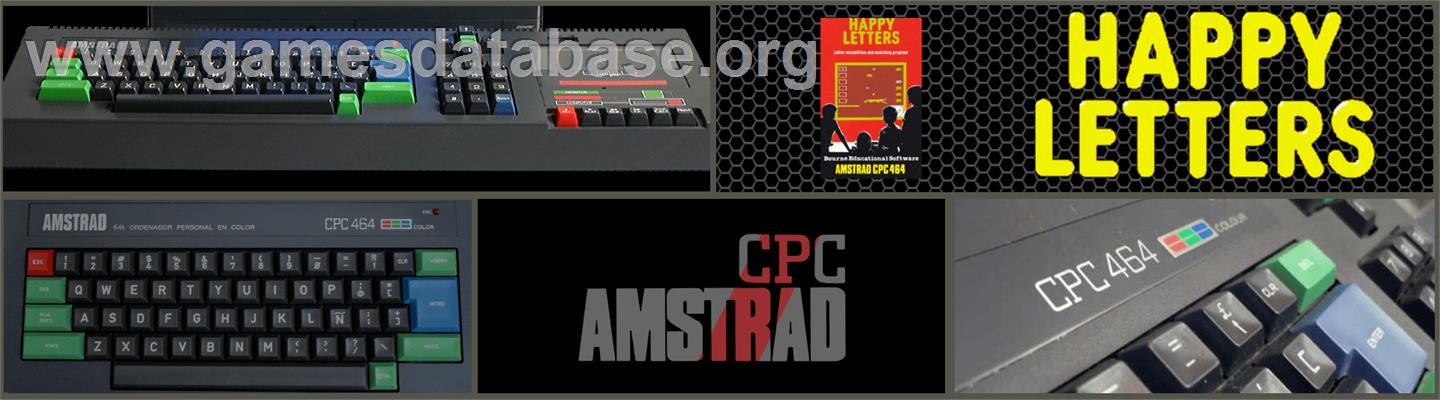 Happy Letters - Amstrad CPC - Artwork - Marquee