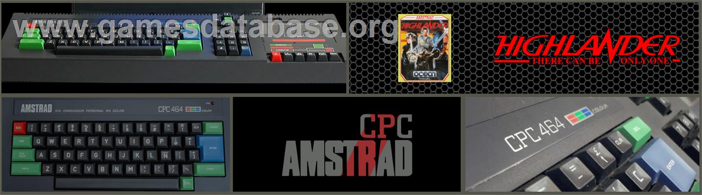Highlander - Amstrad CPC - Artwork - Marquee