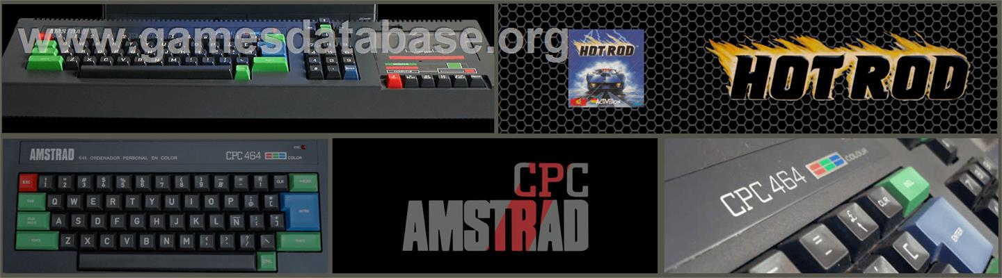 Hot Rod - Amstrad CPC - Artwork - Marquee