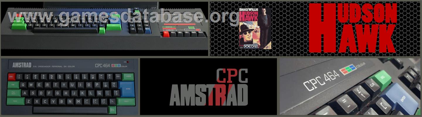 Hudson Hawk - Amstrad CPC - Artwork - Marquee