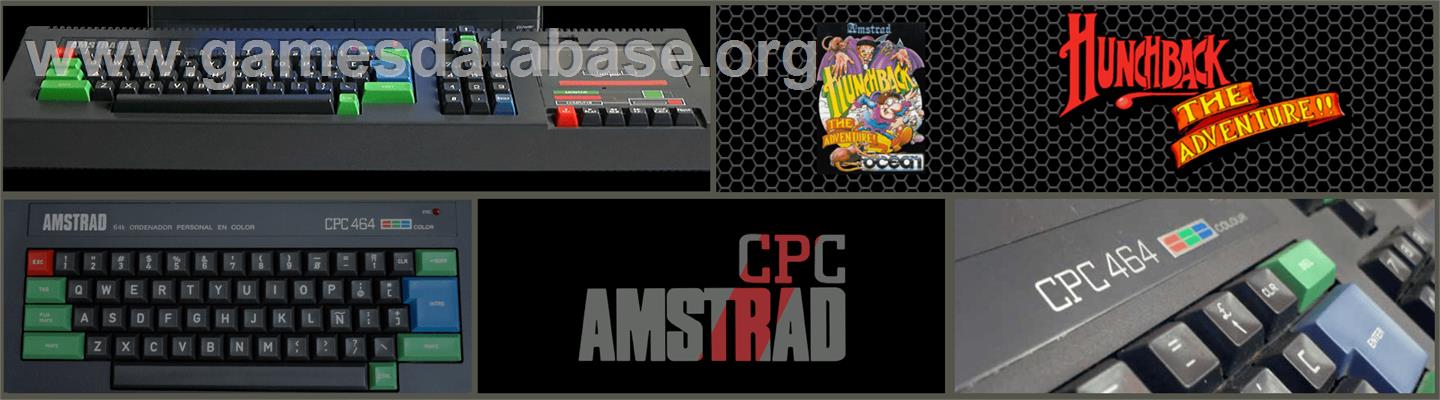 Hunchback the Adventure - Amstrad CPC - Artwork - Marquee