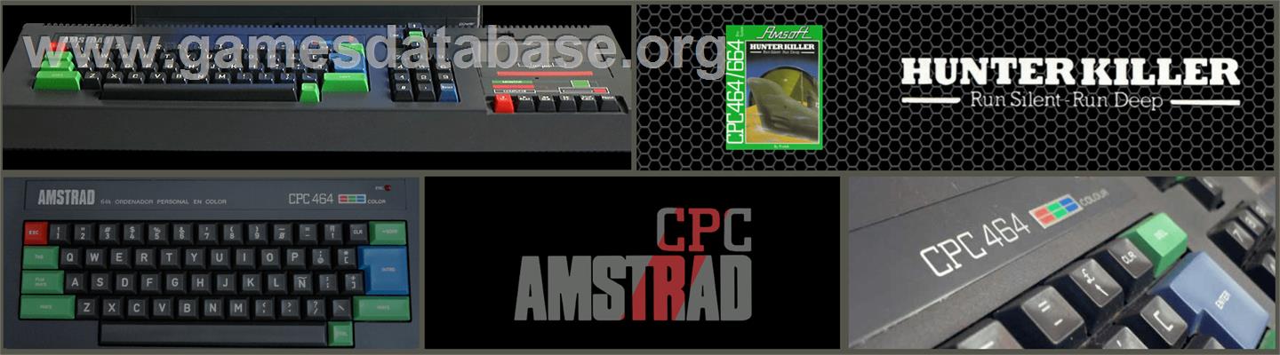 Hunter Killer - Amstrad CPC - Artwork - Marquee