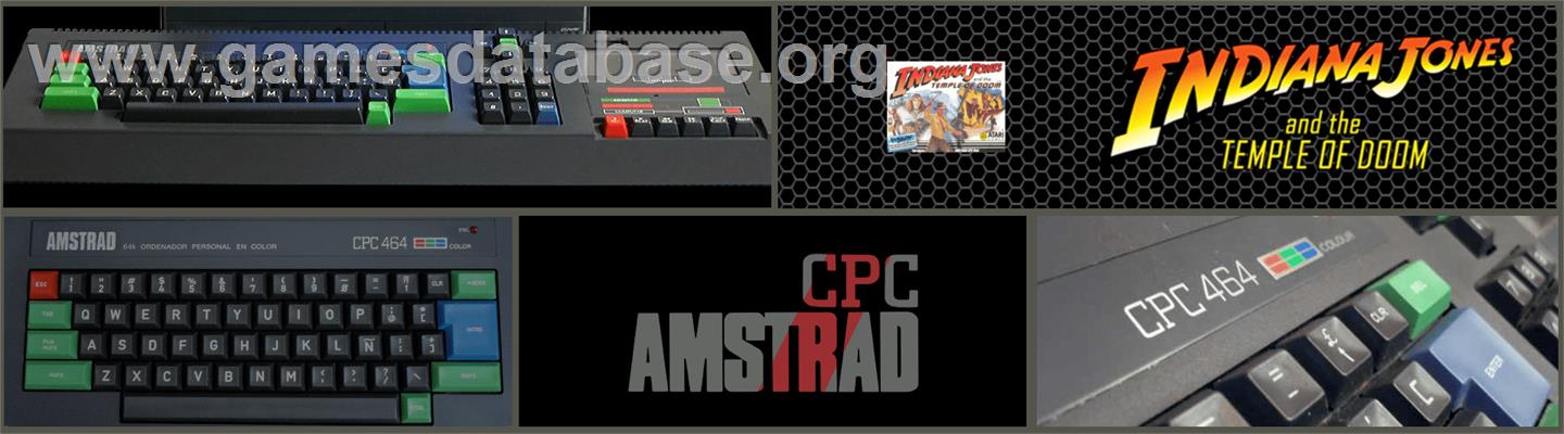 Indiana Jones and the Temple of Doom - Amstrad CPC - Artwork - Marquee